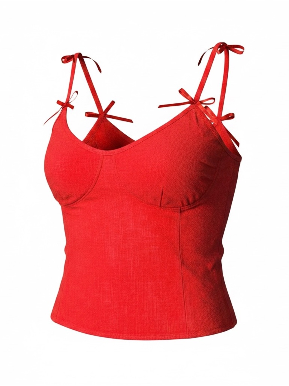 Sienna Sky Red Tie-Strap Tank Top